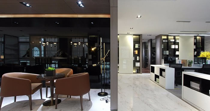 高端寫字樓辦公室接待區(qū)設(shè)計(jì)效果圖