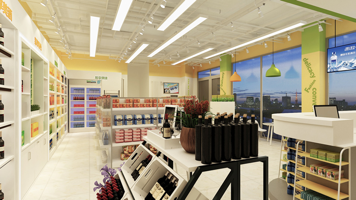 100平便利店裝修設計效果圖