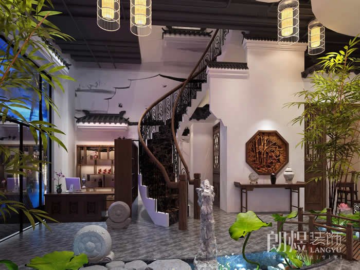 復合型多功能茶樓效果圖