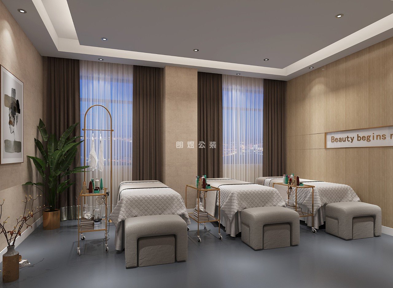 皮膚管理店室內裝修效果圖