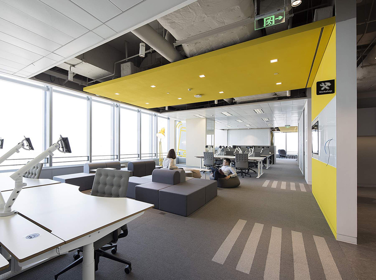 1000平寫字間辦公室裝修設計圖