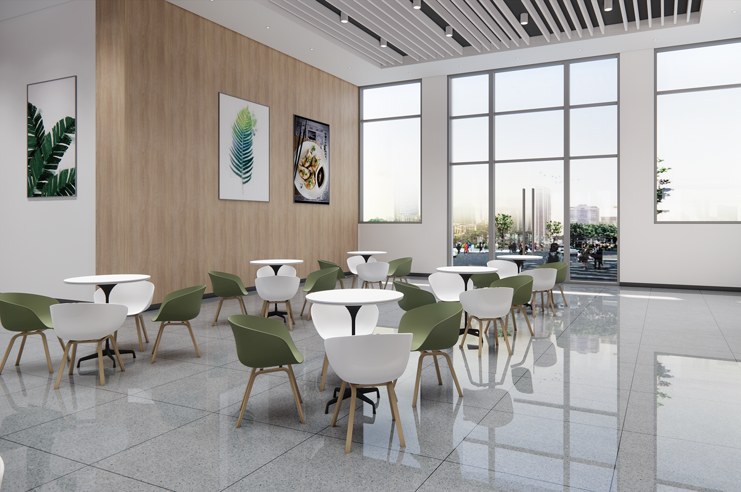 廠區職工食堂裝修改造設計效果圖