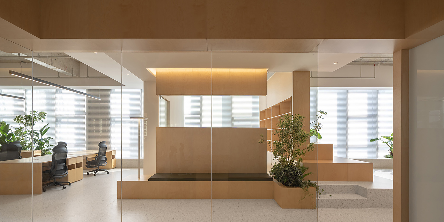 辦公室前臺背后空間