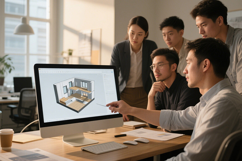 辦公室裝修設計圖紙方案變動