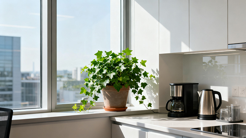 辦公室內擺放植物除甲醛